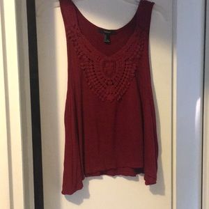 Cute Red Tank Top From Forever21